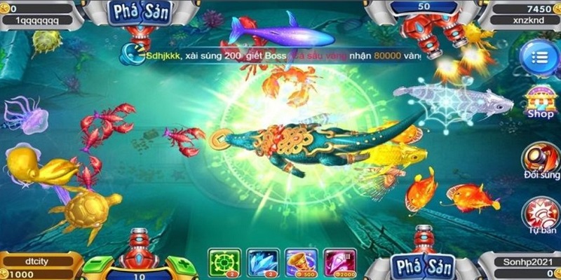 Siêu Cá Bắn Cá Online Đồ Họa Chất Lượng Nhất