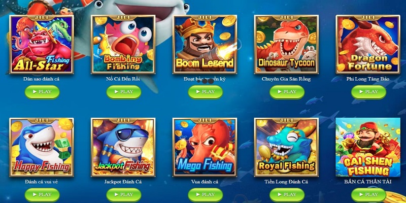 Các loại game khác trên bắn cá online Caovietnet