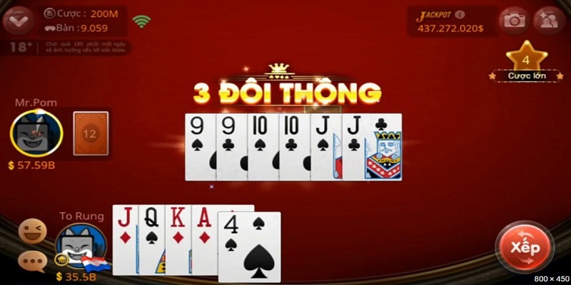 Các loại bài game bài tiến lên